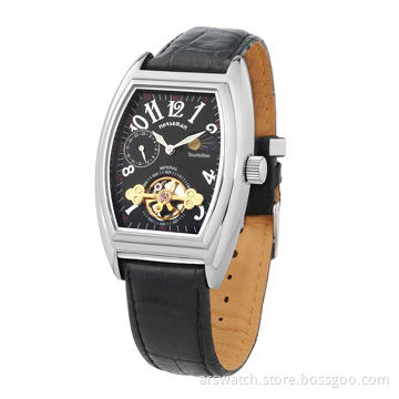 New stainless steel luxury chronograph automatic watches for men, square face design